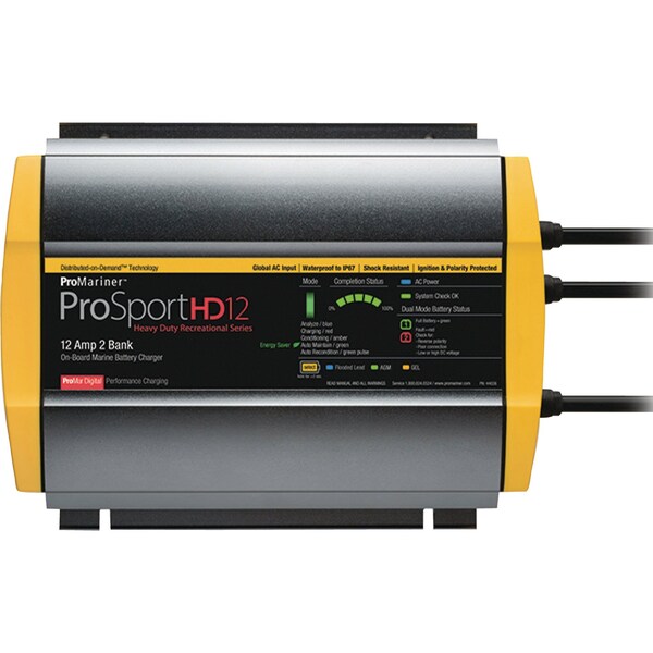 Promariner ProMariner 44026 Prosporthd Series Global Batttery Charger, 12 Amps, 2 Bank 44026 - main